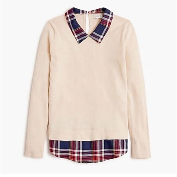 ENTRO Collared Layered Sweater Women’s Size M - Picture 1 of 6